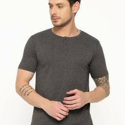 appulse Henley Neck Short Sleeves Cotton Relaxed Fit T-shirt-image-78