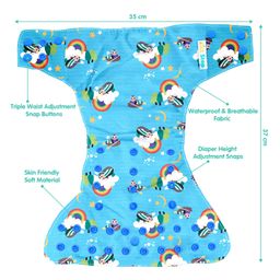 1st Step Bamboo Charcoal Reusable, Adjustable Diaper With Bamboo Charcoal Liner image 2