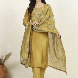 Biba Floral Printed Pure Cotton Unstitched Dress Material-picture-38