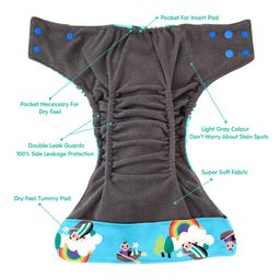 1st Step Bamboo Charcoal Reusable, Adjustable Diaper With Bamboo Charcoal Liner image 3