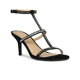 Saint G Embellished Leather Stiletto Sandals-20