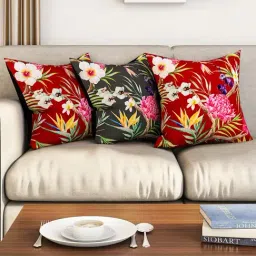 SEJ by Nisha Gupta Multicolor Cushion Covers - Set of 3-image-73