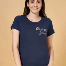 Dreamz by Pantaloons Navy Cotton Printed T-Shirt-picture-38