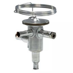 Danfoss Thermostatic Expansion Valve Bi-Flow Angleway Solder, ODF Connection Type 35 mm (1 3/8 inch) Size, 068U2074-17