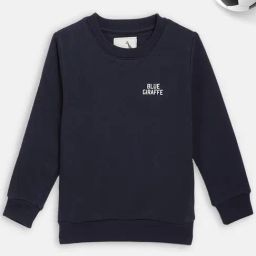 Blue Giraffe Kids Navy Regular Fit Sweatshirt-image-27