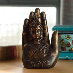 eCraftIndia Decorative Palm Buddha Figurine-40