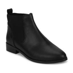 Truffle Collection Women's Black Chelsea Boots-image-93