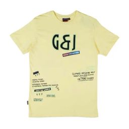 Gini & Jony Kids Yellow Cotton Printed T-Shirt-image-43