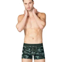 Van Heusen Swift Dry Breathable Allover Print AIR Series Active Trunks - Olive-picture-8