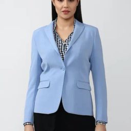 Van Heusen Blue Regular Fit Blazer-image-63