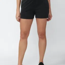 Forever 21 Black Regular Fit Knit Shorts-image-33