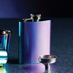 BarCraft Multicolor Stainless Steel Flask With Pour Funnel (0.1 L)-picture-36