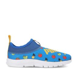 Puma Kids Yaris PS v1 Victoria Blue & Yellow Casual Slip-Ons-image-12
