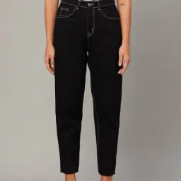 Kotty Black Straight Fit High Rise Jeans-image-20