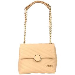 Carlton London Beige Quilted Medium Sling Handbag-image-24