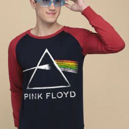 Free Authority Navy Regular Fit Pink Floyd Printed Sweatshirt-image-52