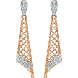 Emori 18k Rose Gold & Diamond Opulent Drop Earrings-image-32