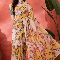 SHADOW & SAINING Floral Printed Saree-picture-26