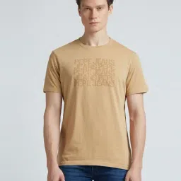 Pepe Jeans Beige Cotton Slim Fit Printed T-Shirt-picture-18