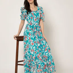 Bhavika Floral Printed Maxi Ethnic Dress-picture-50