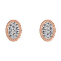 Emori 14k Yellow Gold & Diamond Oval Encrusted Stud Earrings-image-34