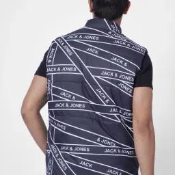 Jack & Jones Navy Regular Fit Printed Jacket image 2