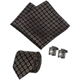 Raymond Multicolor Embroidered Tie with Cufflink and Pocket Square-image-81