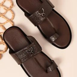 Regal Men's Comfort Brown Toe Ring Sandals-picture-12