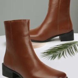 Elle Women's Tan Casual Booties-image-28