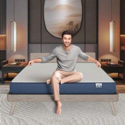 Nilkamal SLEEP Plus White & Blue Memory Foam Orthopaedic Mattress With Soft Cover-21
