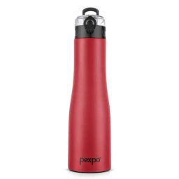 Pexpo Crimson Red Stainless Steel Sports & Hiking Water Bottle (1000ml)-46