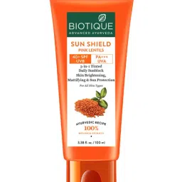 BIOTIQUE Sun Shield Pink Lentils 40+ SPF Sunscreen - 100 ml-image-3