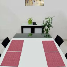 Saral Home Easy Living Maroon Cotton Placemats - Set of 4-33