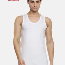 Ramraj White Cotton Slim Fit Vests Pack Of 2-image-46