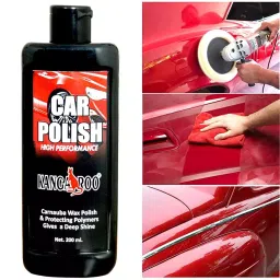 Kangaroo 200 ml Each Car And Dashboard Polish with Two Foam Pads image 2