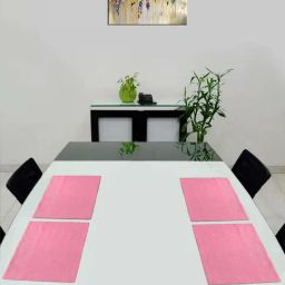Saral Home Easy Living Pink Cotton Placemats - Set of 4-11
