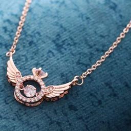 BEYTER Rose Gold-Plated Stainless Steel Minimal Angel Wing Chain-image-26