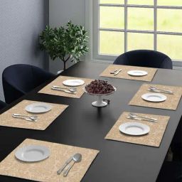 Saral Home Easy Living Beige Cotton Placemats - Set of 6-74