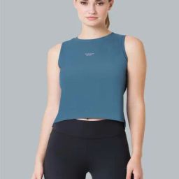 Van Heusen Blue Regular Fit Crop Top-picture-49