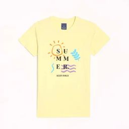 Allen Solly Kids Yellow Printed Regular Fit T-Shirt-image-11