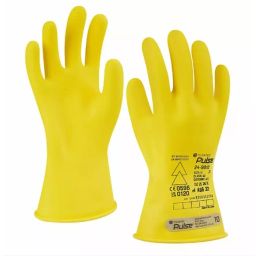 Tilsatec Pulse Yellow Rubber Electrical Safety Electrical Insulating Gloves Size 10 Latex Coating, 24-9012-10-image-36
