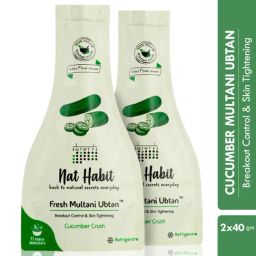 Nat Habit Cucumber Crush Fresh Multani Ubtan Face Wash - Pack of 2-image-80