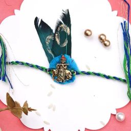 Aapno Rajasthan Divine Basuri Krishna Single Rakhi-image-66