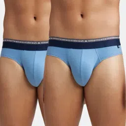 Jockey Ice Blue Briefs - Pack of 2-image-12