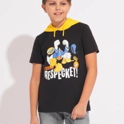 Jack & Jones Junior Boys Black Cotton Graphic Print T-Shirt-picture-22