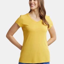 Jockey Yellow Relaxed Fit T-Shirt-image-71