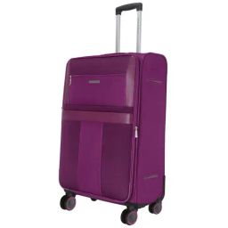 Nasher Miles Toledo Expander Soft-Sided Polyester Check-in  Purple 24 inch |65cm Trolley Bag-image-73