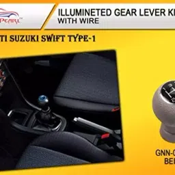 Auto Pearl Car LED Illuminated Gear Lever Knob with Wire Compatible with Swift Type-1 (Beige)-20