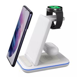 UNIGEN Unidock 3 in 1 Foldable White Wireless 23 W Charging Station, UD350WT-40