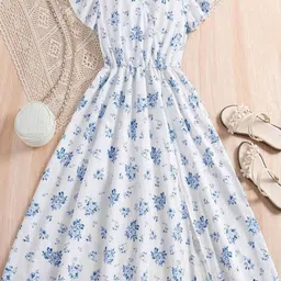 Miss & Chief Women Floral Printed Fit & Flare Midi Dress-picture-29